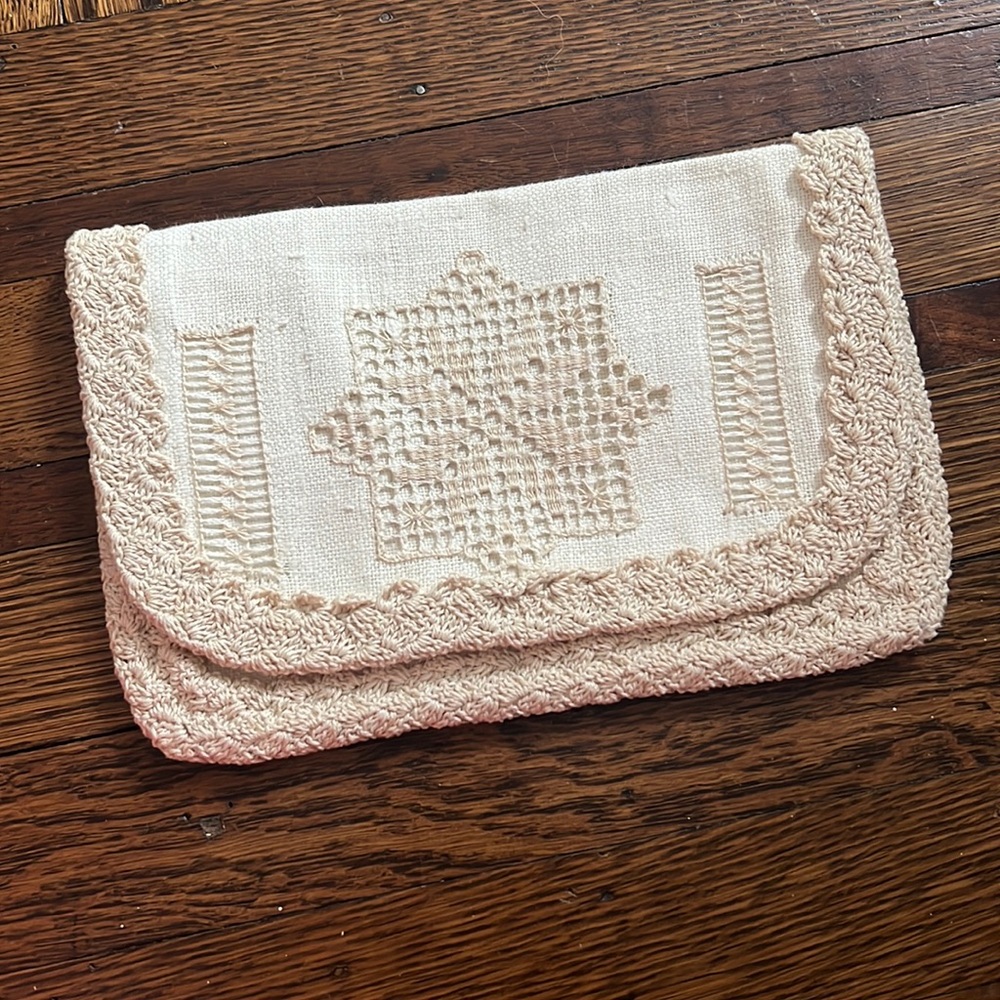 NWOT handmade clutch